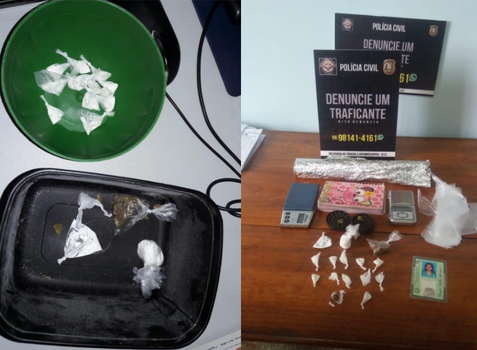POLÍCIA CIVIL PRENDE DUAS PESSOAS EM FLAGRANTE E APREENDE DROGAS EM MACAPÁ